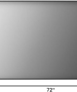 LOAAO Black Metal Framed Bathroom Mirror for Wall, Large 72X32 Inch Rounded Rectangle Mirror, Matte Black Bathroom Vanity Mirror Farmhouse, Anti-Rust, Tempered Glass, Hangs Horizontally or Vertically 2