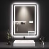 LOAAO 24X32 LED Bathroom Mirror with Lights, Anti-Fog, Dimmable, Backlit + Front Lit, Lighted Bathroom Vanity Mirror for Wall, Memory Function, Tempered Glass, Shatter-Proof, ETL Listed 3