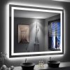 LOAAO 48″X30″ LED Bathroom Mirror with Lights, Anti-Fog, Dimmable, Backlit + Front Lit, Lighted Bathroom Vanity Mirror for Wall, Memory Function, Tempered Glass, Shatter-Proof, ETL Listed 4
