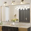 LOAAO 22”X30” Bronze Bathroom Mirrors for Vanity, Rounded Rectangle Brushed Bronze Metal Frame Mirror, Anti-Rust, Tempered Glass, Hangs Horizontally or Vertically 3