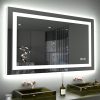 LOAAO 40X32 LED Bathroom Mirror with Lights, Anti-Fog, Dimmable, Backlit + Front Lit, Lighted Bathroom Vanity Mirror for Wall, Memory Function, Waterproof, Tempered Glass 3