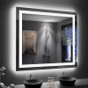 LOAAO 48″X30″ LED Bathroom Mirror with Lights, Anti-Fog, Dimmable, Backlit + Front Lit, Lighted Bathroom Vanity Mirror for Wall, Memory Function, Tempered Glass, Shatter-Proof, ETL Listed 3