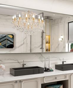 LOAAO 72X32 Inch Brushed Nickel Bathroom Mirror, Rounded Rectangle Silver Metal Frame Mirror, Brushed Nickel, Anti-Rust, Shatter Proof, Hangs Horizontally or Vertically