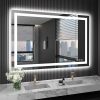 LOAAO 48X32 LED Bathroom Mirror with Lights, Anti-Fog, Dimmable, Backlit + Front Lit, Lighted Bathroom Vanity Mirror for Wall, Memory Function, Tempered Glass (Safe to Use) 3