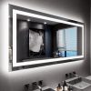 LOAAO 77X36 LED Bathroom Mirror with Lights, Anti-Fog, Dimmable, Backlit + Front Lit, Lighted Bathroom Vanity Mirror for Wall, Memory Function, Tempered Glass, ETL Listed 3
