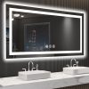 LOAAO 48″X40″ LED Bathroom Mirror with Lights, Anti-Fog, Dimmable, Backlit + Front Lit, Lighted Bathroom Vanity Mirror for Wall, Memory Function, Tempered Glass, Shatter-Proof, ETL Listed 4
