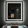 LOAAO 24″X32″ LED Bathroom Mirror with Lights, Anti-Fog, Dimmable, RGB Backlit + Front Lighted, Bathroom Vanity Mirror for Wall, Memory Function, Shatter-Proof, Tempered Glass 3